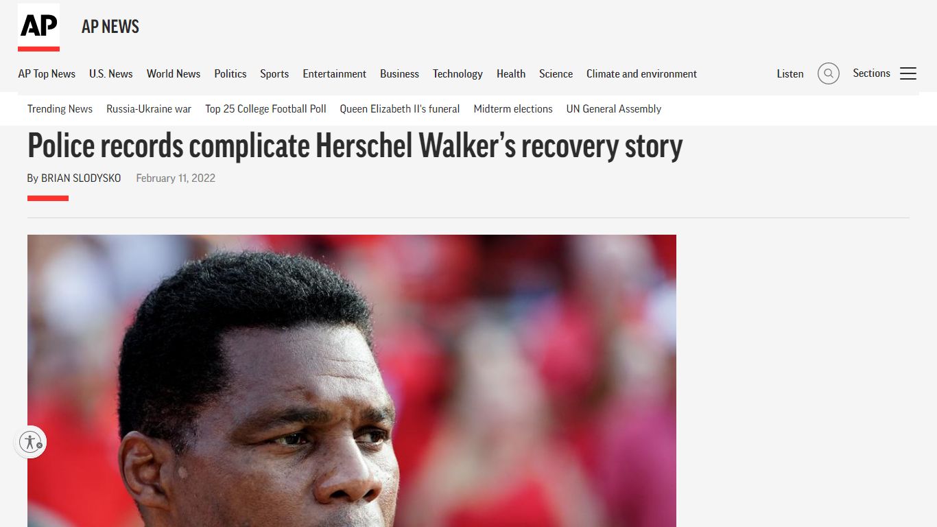 Police records complicate Herschel Walker’s recovery story - AP NEWS