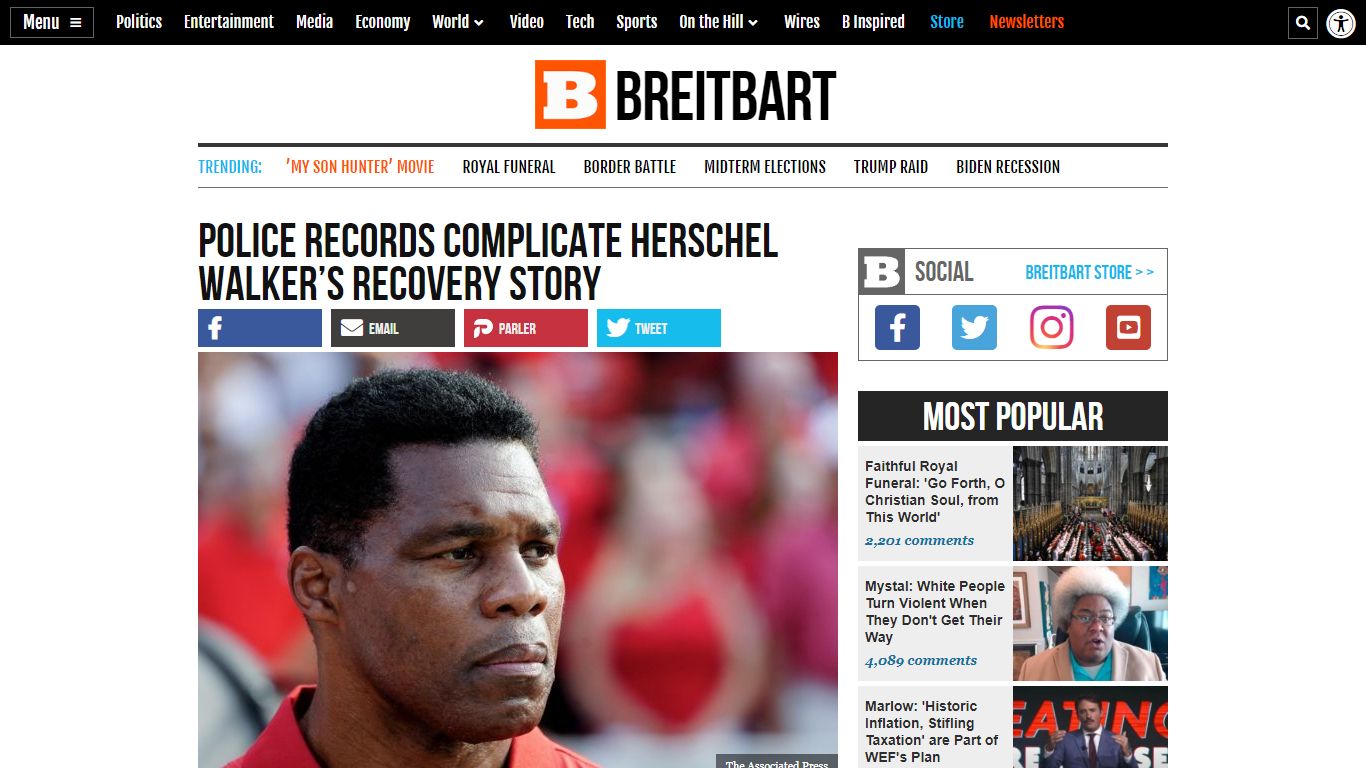 Police records complicate Herschel Walker’s recovery story