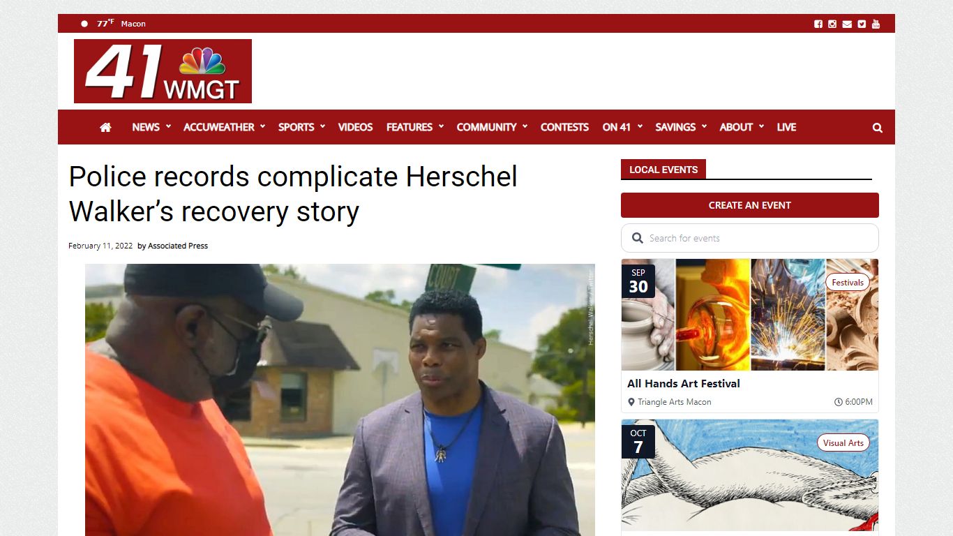 Police records complicate Herschel Walker’s recovery story